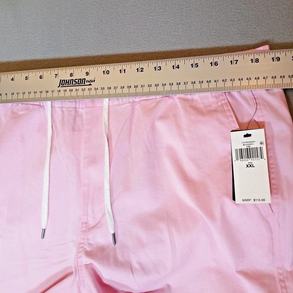 POLO RALPH LAUREN Men's Stretch Classic-Fit Polo Chino Pants Pink Preppy XXL